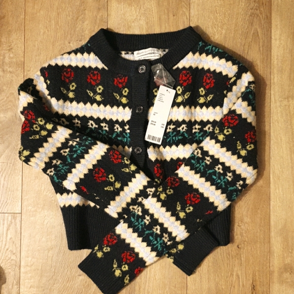 Urban Outfitters Sweaters - UO Max Cable Knit Cropped Cardigan